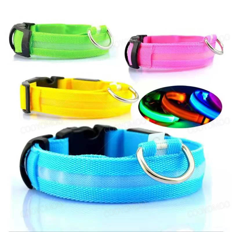 3 Modes Dog Luminous Charge Collar Led Usb Cat Dogs Collars Detachable Night Led Glow Dog Loss Prevention Collar Pet Accessories